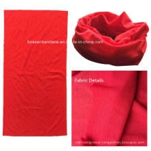 Customized Polyester Plain Red Multifunctional Scarf